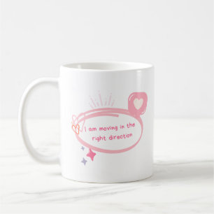 Cute Pink Textured Coffee Cup
