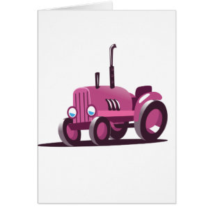 Cute Pink Tractor