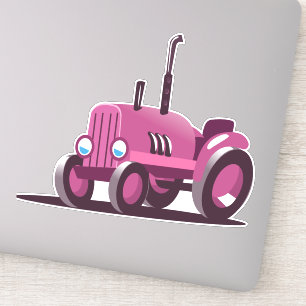 Cute Pink Tractor