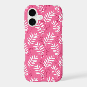 Cute pink Tropical beach leaf pattern