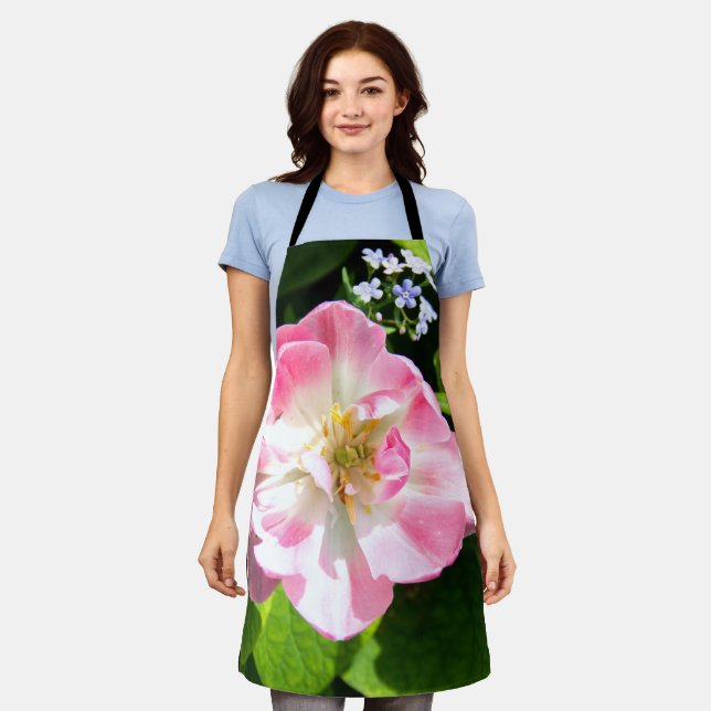Cute pink tulip apron (Worn)