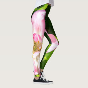 Cute pink tulip leggings