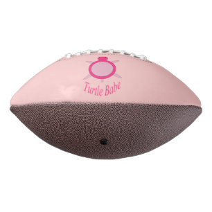 Cute Pink Turtle Babe Football American Football