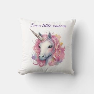 cute pink unicorn cushion
