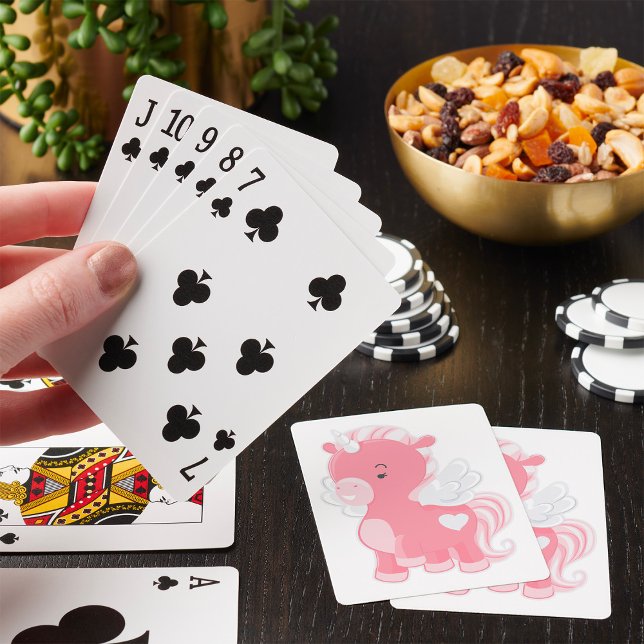 Cute Pink Unicorn Playing Cards (Creator Uploaded)