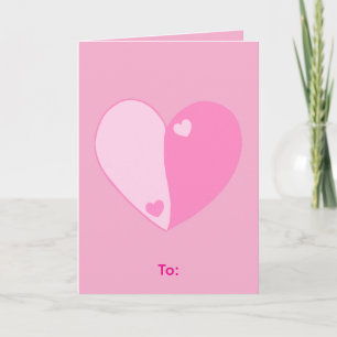 Cute pink Valentine's day Card
