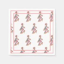 Cute Pink Watercolor Diva Glam Stilettos Paper Pla