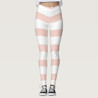 Cute pink waves seamless pattern|Retro pink design Leggings