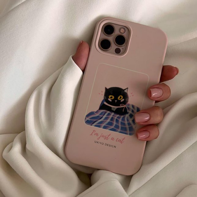 Cute Pink Whimsical of Pet Cat Case-Mate iPhone Case (Iphone Case)