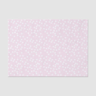 Cute Pink & White Confetti / Polkadots Tissue Pape Paper