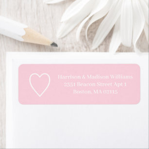Cute pink white heart modern Valentine’s Day