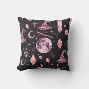 Cute Pink Witchy Cushion