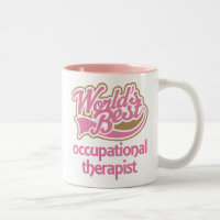 Cute Pink Worlds Best Occupational Therapist