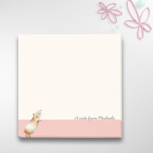 Cute Pink Yellow Guinea Pig Illustration Post-it Notes