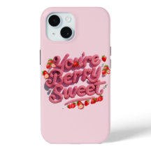 Cute Pink You’re Berry Sweet Strawberry Coquette 