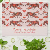 Cute Pink You're My Lobster Valentine's Day
