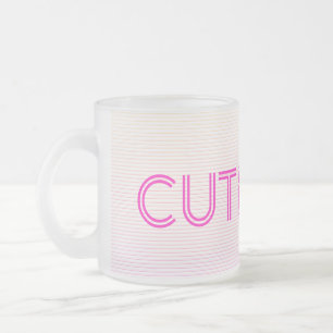 Cute Pinks Mug Glass Coffee Mug