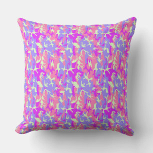 Cute pinky camouflage pattern cushion