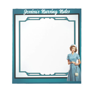 Cute Pinup_ Real Men Marry Nurses Notepad