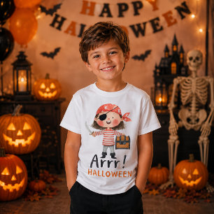 Cute Pirate Boy Arrr Halloween Costume T-Shirt