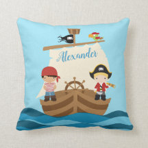 Cute Pirate Boys & A Big Ship Custom Name