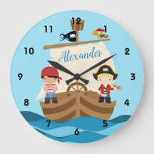 Cute Pirate Boys & A Big Ship Custom Name