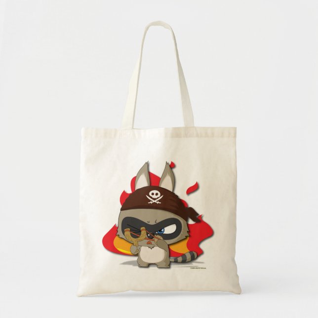 Cute Pirate Funny Cartoon Character Slingshot Bag (Front)