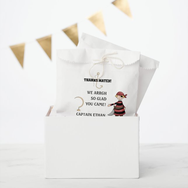 Cute Pirate Kids Birthday Party Favour Bags (Party)