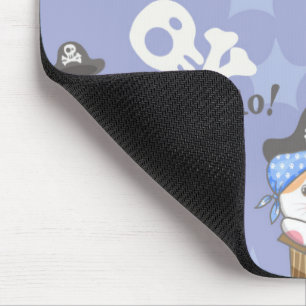 Cute Pirate Kitten Pattern Mouse Mat