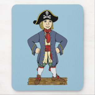 Cute Pirate Lad Mouse Mat