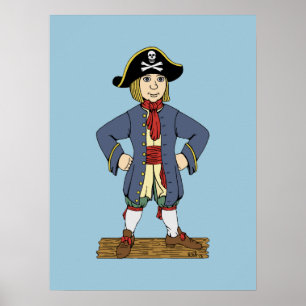 Cute Pirate Lad Poster