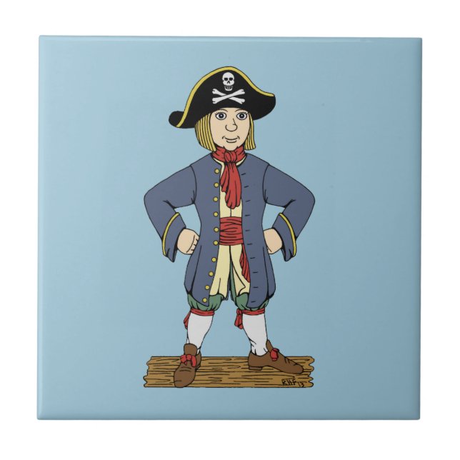 Cute Pirate Lad Tile (Front)