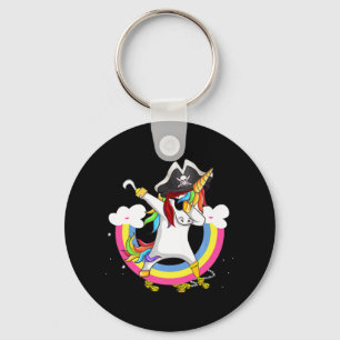 Cute Pirate Magical Unicorn Fun Awesome Halloween Key Ring