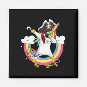 Cute Pirate Magical Unicorn Fun Awesome Halloween Magnet