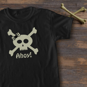 Cute Pirate Skull and Crossbones T-Shirt
