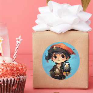 Cute pirate sticker
