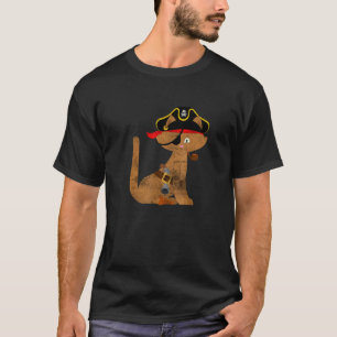 Cute Pirates Style Themed Party Funny Cat Pirate H T-Shirt