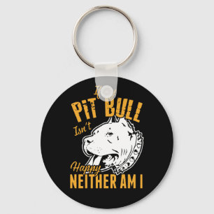 Cute Pit Bull Mum Dad Puppy Dog Pitbull Rescue Key Ring