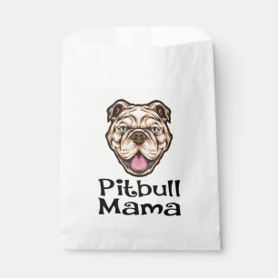 Cute Pit Bull Mum Puppy Dog Lover Pitbull Favour Bags