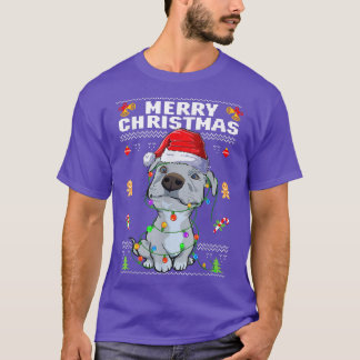 Cute Pit Bull Puppy Merry Christmas Ugly Sweater P
