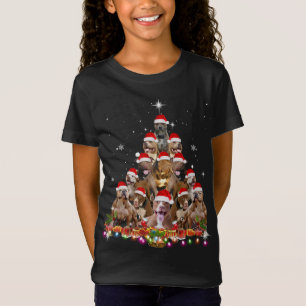 Cute Pitbull Christmas Tree Dog Santa Xmas Funny P T-Shirt