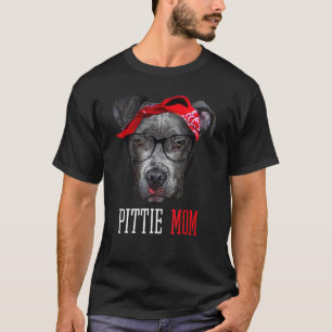 Cute Pittie Mum Pitbull Dog Mother's Day T-Shirt