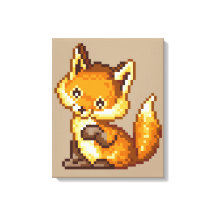 Cute Pixel Art Fox
