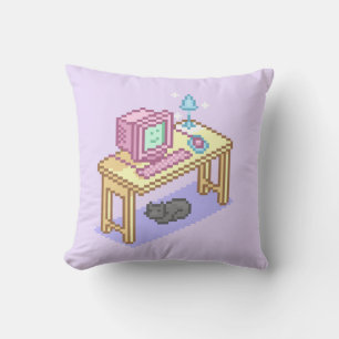 Cute Pixel Computer Cushion
