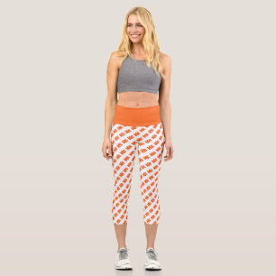 Cute pixeled deer baby playing cards drawstring ba capri leggings