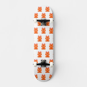 Cute pixeled deer baby playing cards watch skateboard
