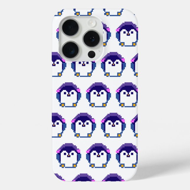 Cute pixeled penguin baby Case-Mate iPhone case (Back)