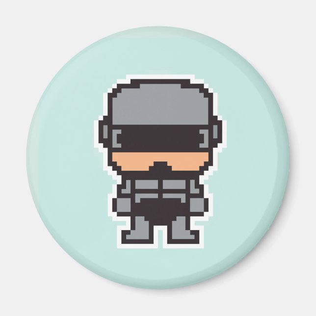 Cute pixeled robotCop  Magnet (Front)