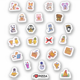 Cute Pizza Astronaut Animal Pineapple Pack