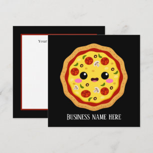 cute pizza business add information 